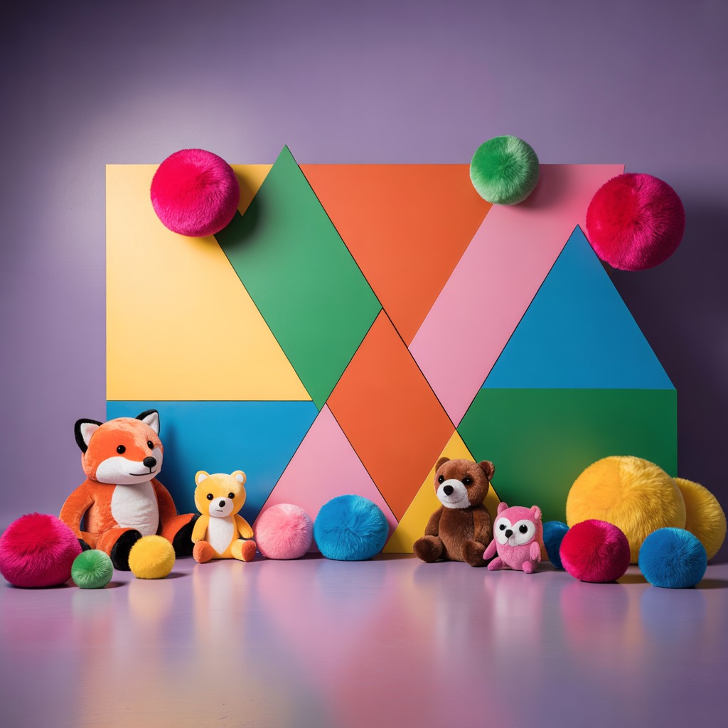 Creatieve fotozone met kleurrijke decoratie